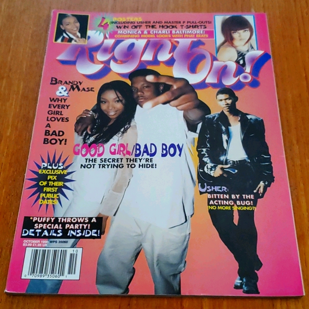 Vintage October 1998 Right On Magazine